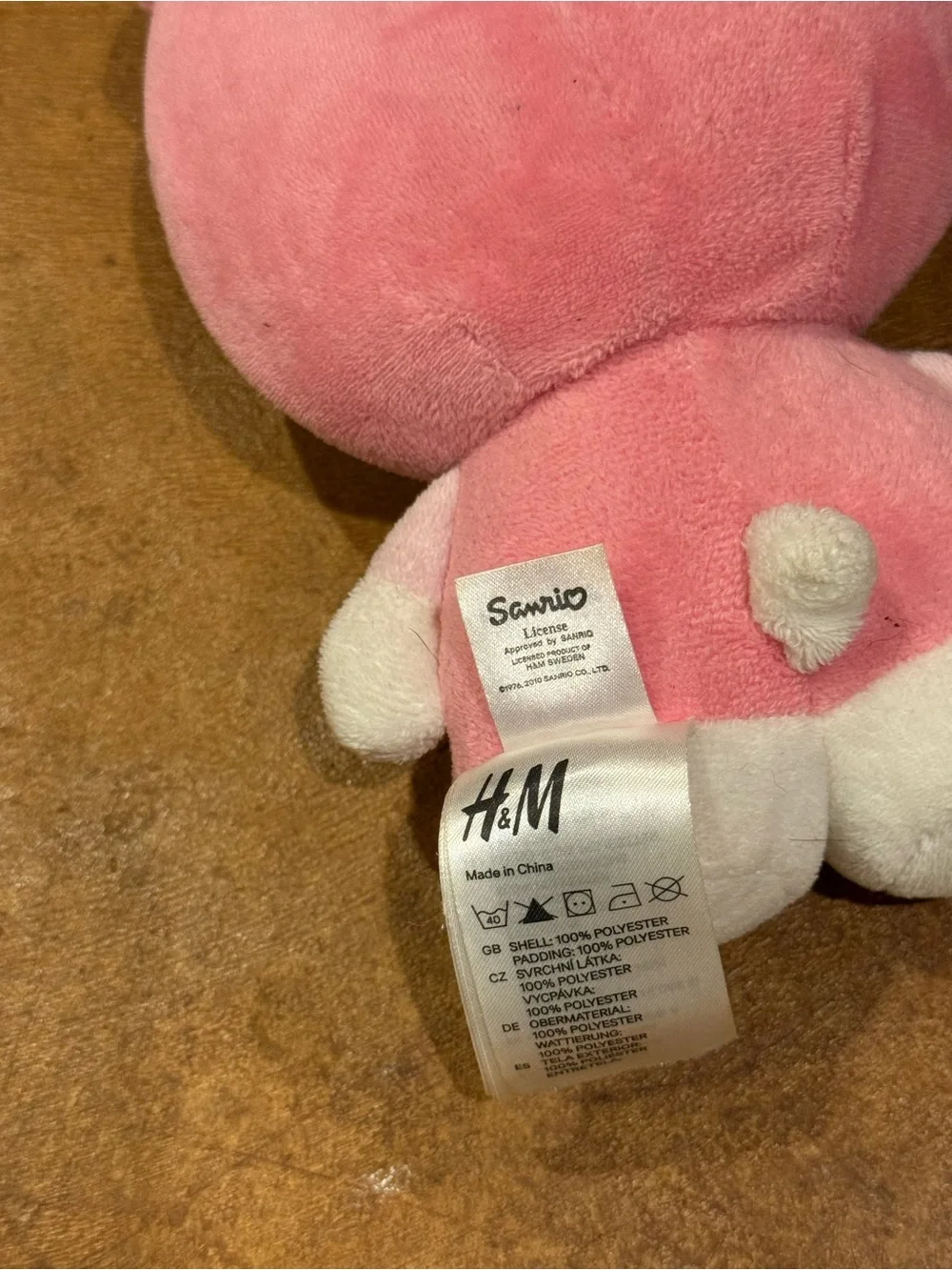 H&M Sanrio Hello Kitty - Pink Bear Outfit - Rare Plush Soft Toy